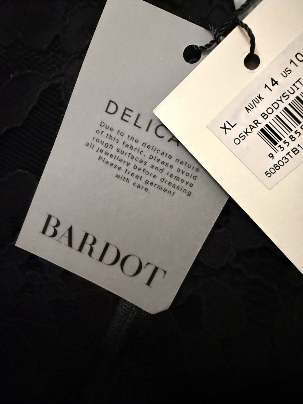 Bardot Oskar Bodysuit In Black NWT - Picture 9 of 12